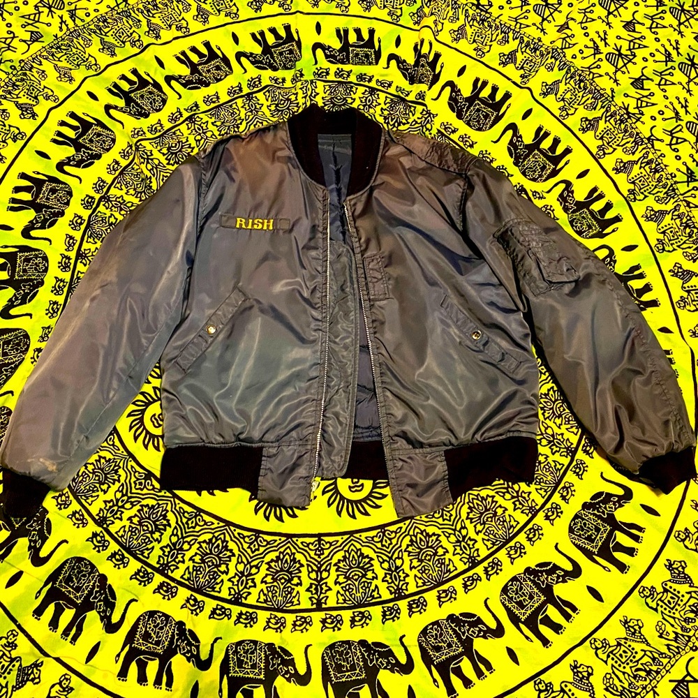 Navy Flight Bomber Jacket Authentic Real Navy military mens